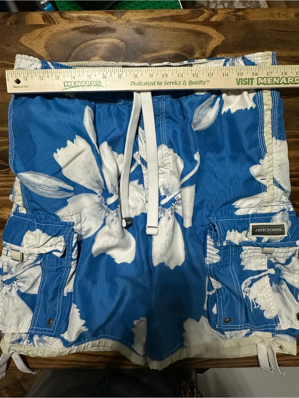 Vintage Y2K Abercrombie & Fiitch Tugger Cargo Swim Trunks Size XL